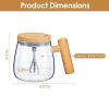 Electric Mixing Mug 400ML High Speed Mixing Cup USB Rechargeable Self String Mug IP67 Waterproof One Button Start for Coffee Milk Protein Powder Egg