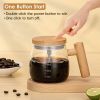 Electric Mixing Mug 400ML High Speed Mixing Cup USB Rechargeable Self String Mug IP67 Waterproof One Button Start for Coffee Milk Protein Powder Egg