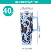 40oz 5D cowprint Insulated Tumbler With Handle And Straw Lid Portable Large Capacity water bottle, Heat preservation,304 Stainless Steel Cup For Outdo